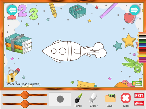 【免費教育App】著色遊戲：太空飛船-APP點子
