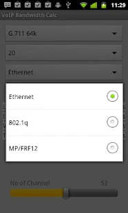 VoIP Bandwidth Calc - screenshot thumbnail