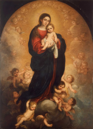 Virgin and Child in Glory - Bartolomé Esteban Murillo — Google Arts