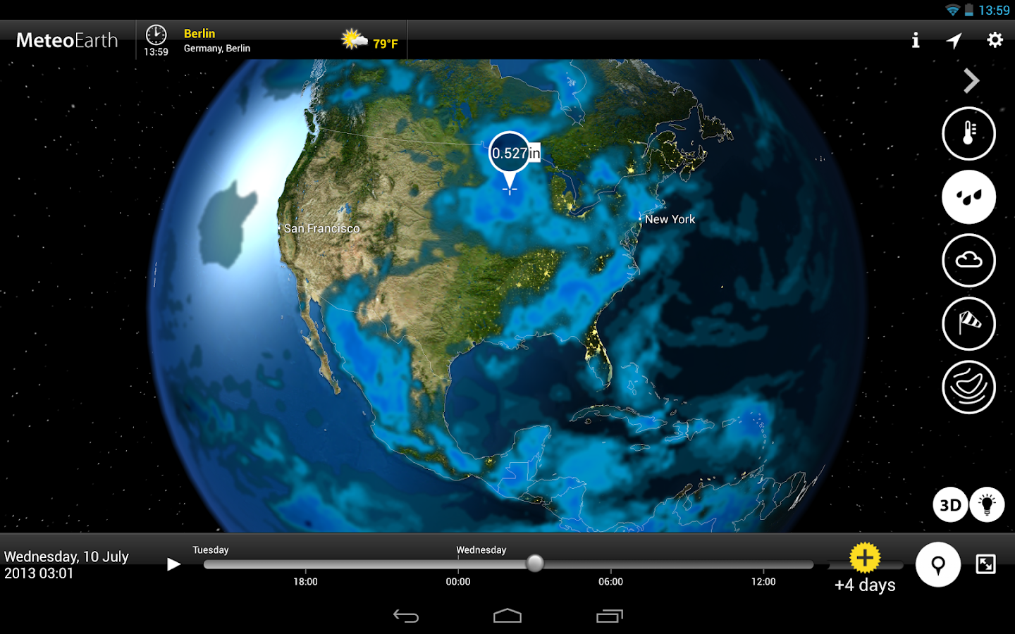 MeteoEarth - screenshot