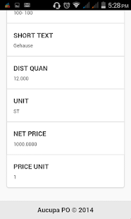 SAP PO approval Android app Screenshots 6