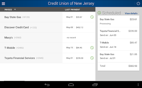 Credit Union of New Jersey Screenshots 8
