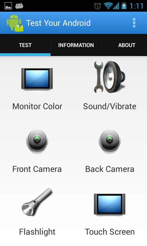Test Your Android - screenshot