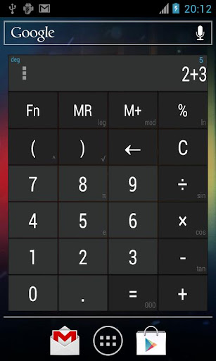 Calculator Widget 10 themes