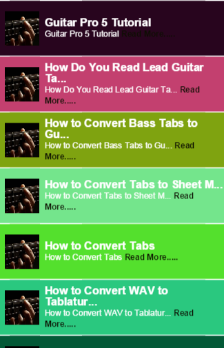 Guitar Tabs guide