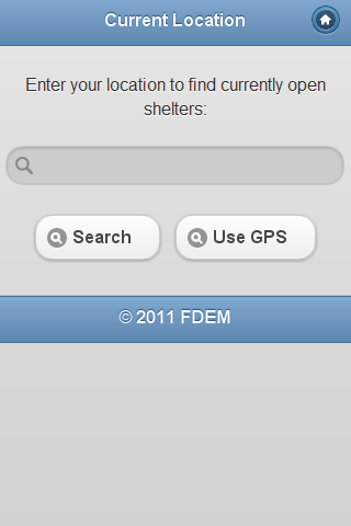 Android application Florida Evacuates screenshort