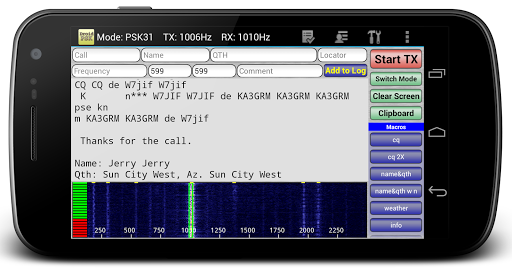 DroidPSK - PSK for Ham Radio