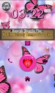 【免費個人化App】Launcher Theme Pink Butterfly-APP點子