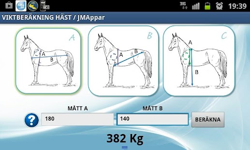 Viktberäkning Häst Screenshots 3