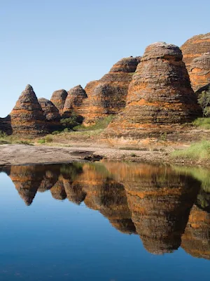 Silver Discoverer takes you to explore the Bungle Bungle Range in Purnululu National Park, one of the most striking geological landmarks in Western Australia.