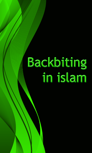 Backbiting In Islam