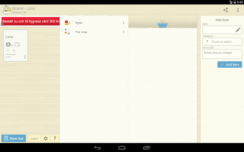 Free Download Beanie: Grocery List APK