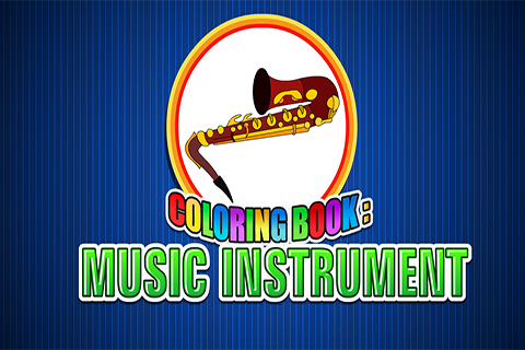 Coloring Book Music Instrument