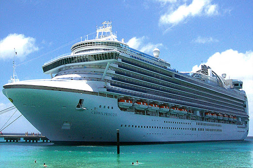 Crown-Princess-Cockburn-Town-Grand-Turk - Crown Princess in Cockburn Town, the capital of Grand Turk Island.