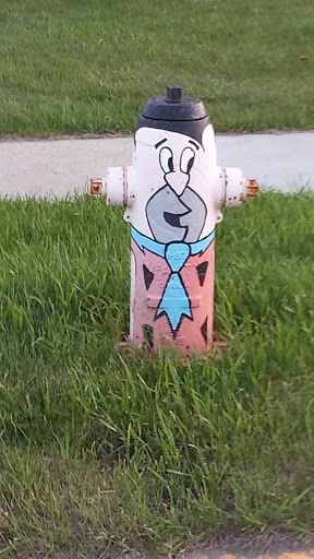 Fred Flinstone Painted Fire Hydrant