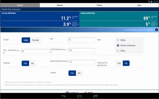 【免費醫療App】ASCVD Risk Estimator-APP點子