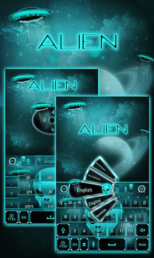 Alien Space GO Keyboard Theme