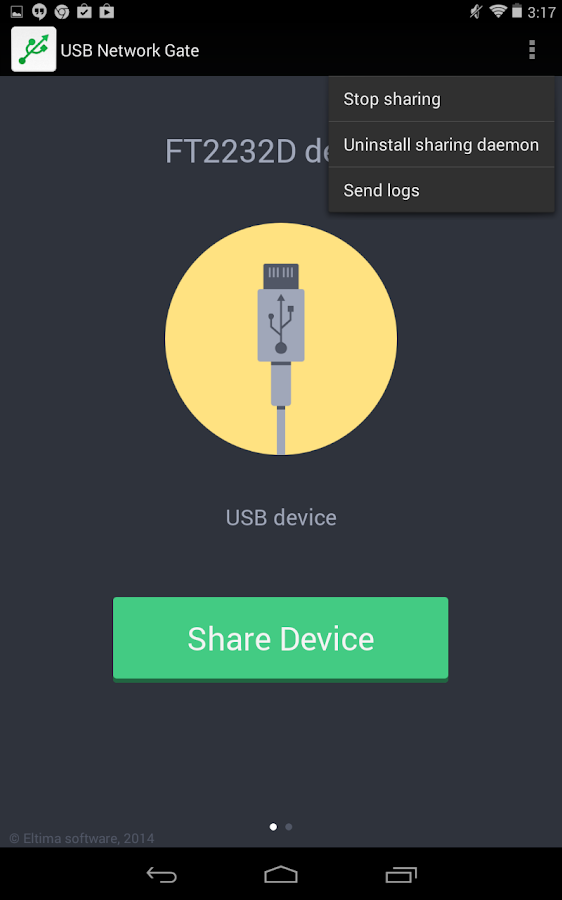USB Network Gate Screen 3