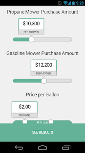 Propane Mower Calculator - náhled