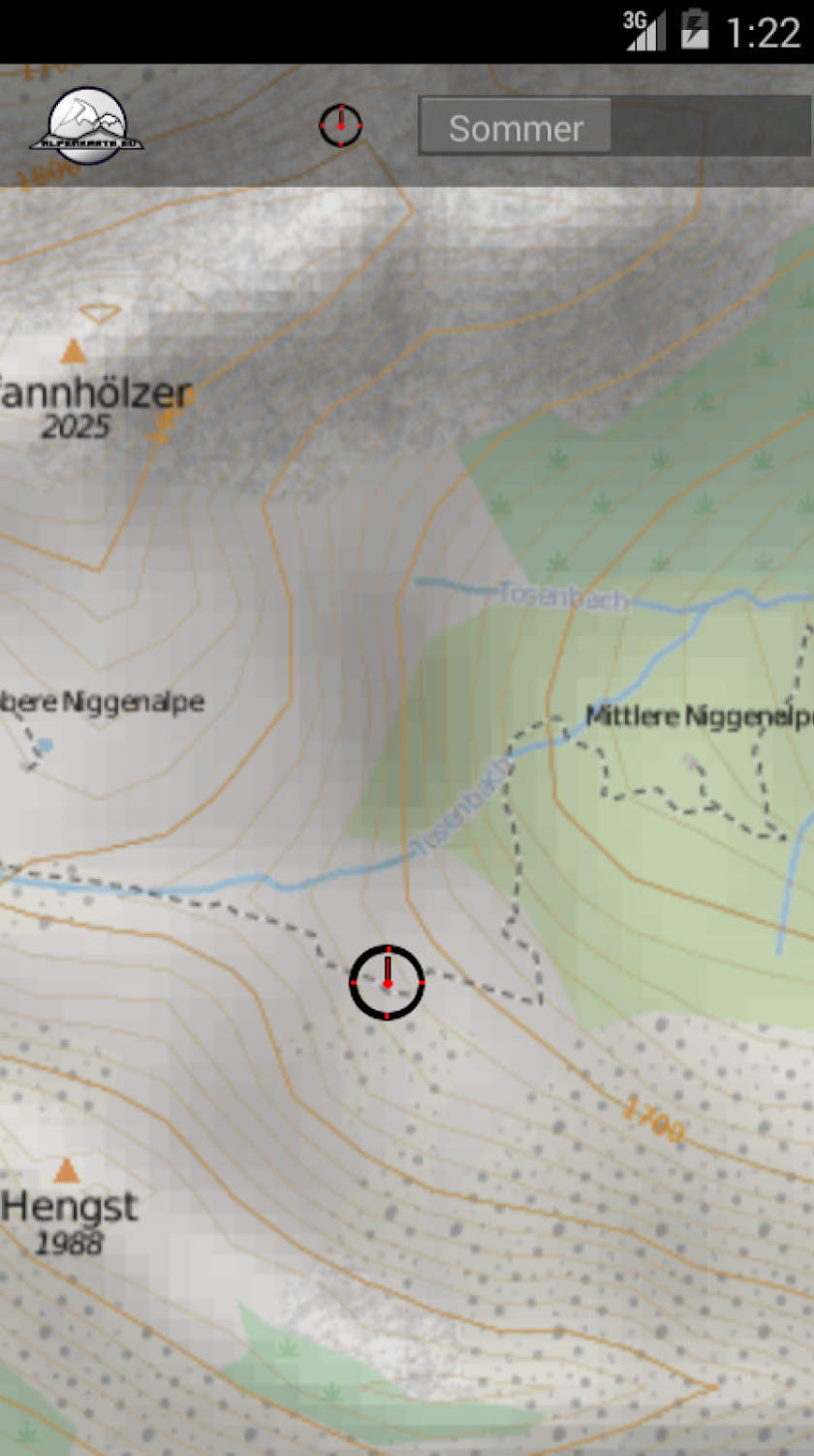 SILVRETTA ALPS map Screen 3
