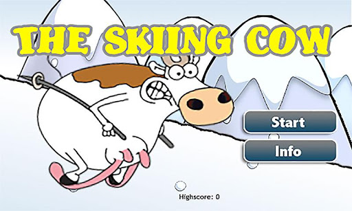 The Crazy Skiing Cow