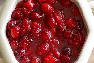 Cranberry Compote with Riesling and Pears