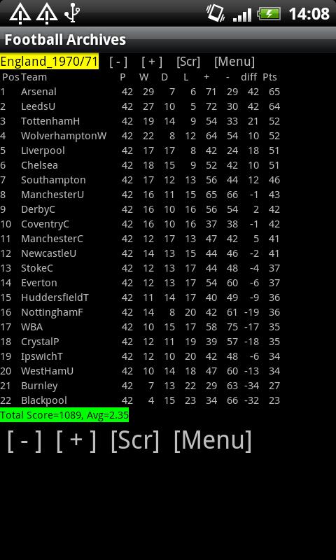 Football Archives Screen 2