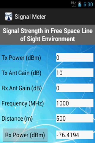 Rx Signal Meter