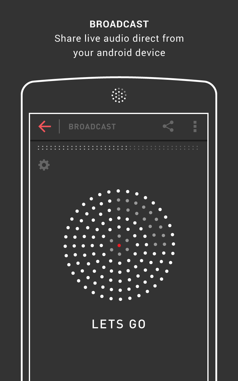 Android application Mixlr - Broadcast Live Audio screenshort