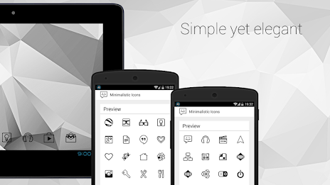 Minimalistic Icons | Black poster 2