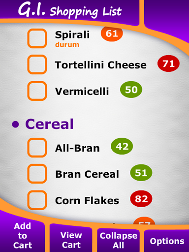 【免費健康App】G.I. Diet Shopping List-APP點子