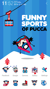 Pucca Ski Atom Theme Screenshots 1