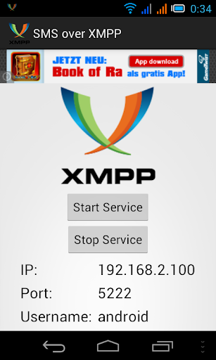 SMS over XMPP