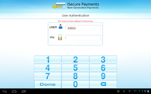 Free iSecure Payments Tab APK