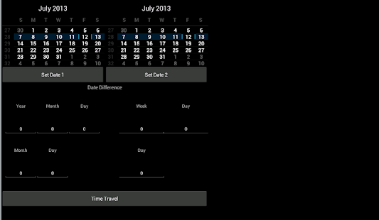 Time Travel : Date Calculator