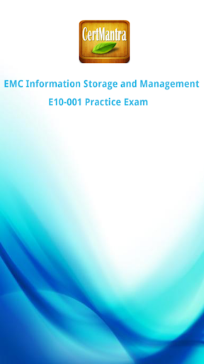 EMC E10-001 - EMCISA Exam Prep