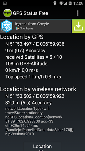 GPS Status Widget Free