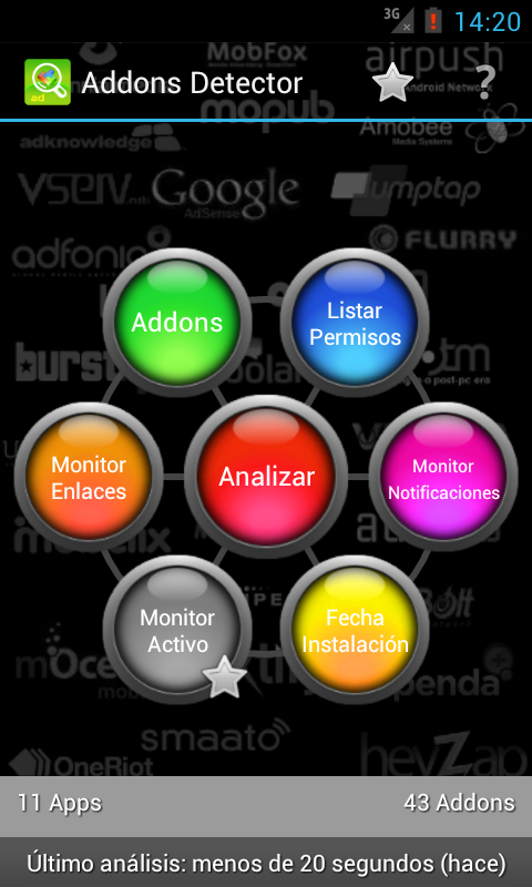 Addons Detector: captura de pantalla
