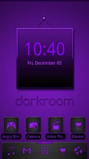 Lastest ADW Theme Darkroom Purple APK for Android
