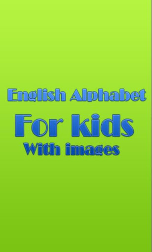 English alphabet for kids