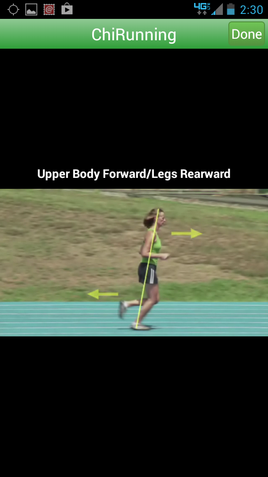 Chi Running Training App Screen 3