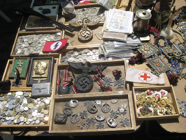 World War II antiques at the flea market in Athens. I sort of can’t believe that this stuff is real - but most of it looked and felt authentic.