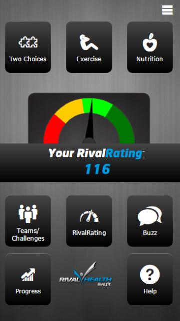 Android application RivalHealth screenshort