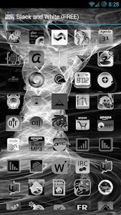 How to download Black & White Icon THEME★PAID★ lastet apk for pc