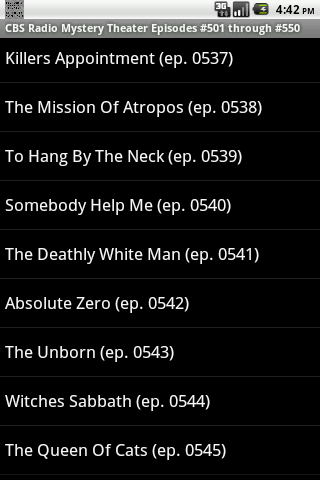 【免費音樂App】CBS Radio Mystery Theater V.11-APP點子