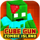 Cube Gun 3D : Zombie Island mobile app icon