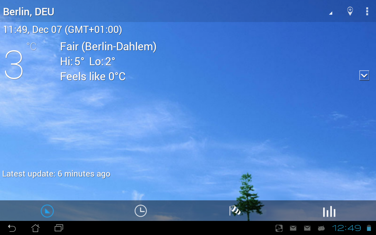 Transparent clock & weather - screenshot