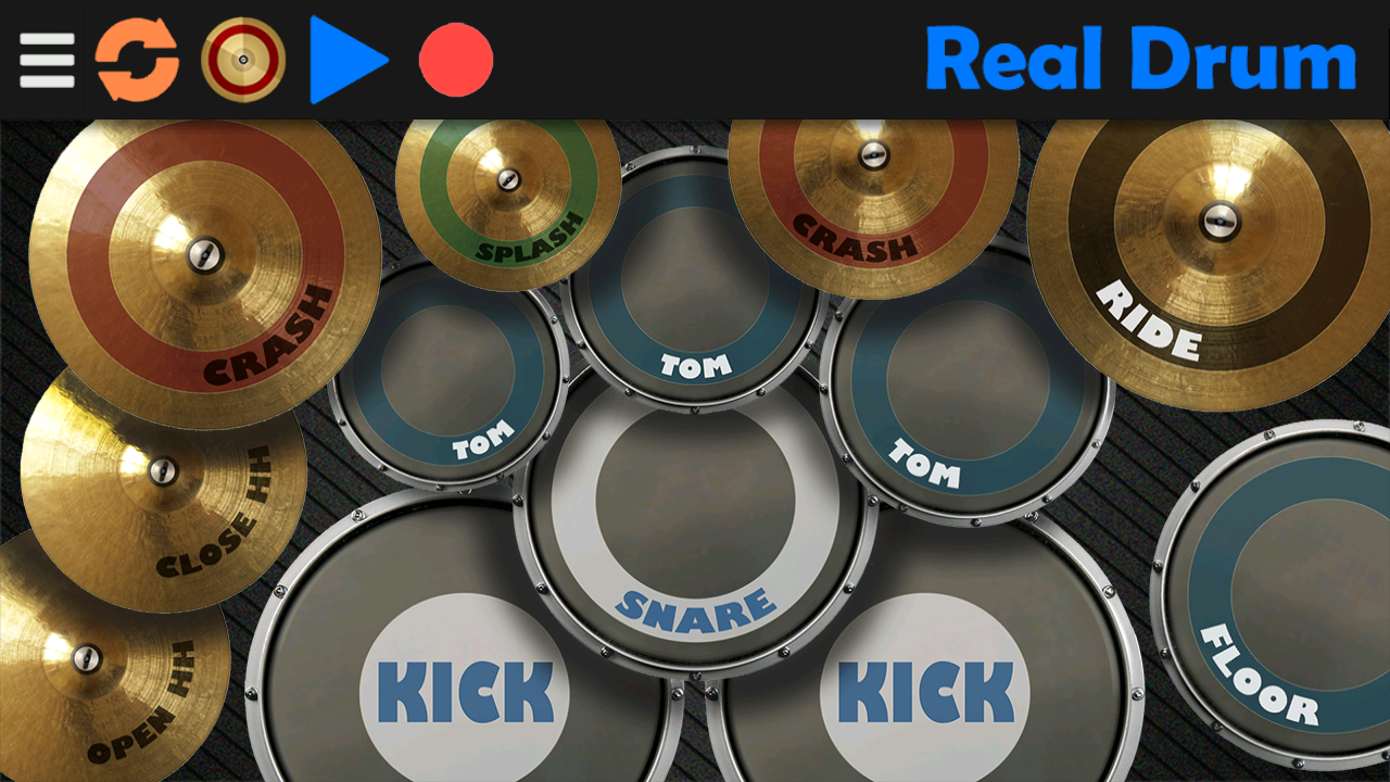 Android application Real Drum: electronic drums screenshort