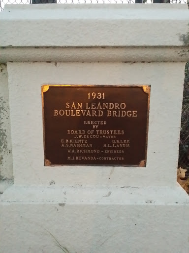 San Leandro Blvd Bridge Dedication