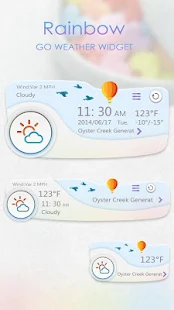 RAINBOW THEME GO WEATHER EX